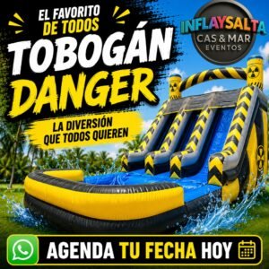 tobogán acuático danger